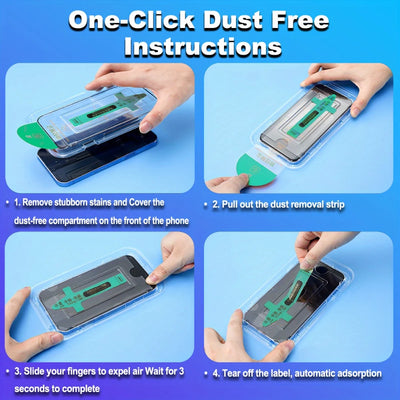 NNBILI 3Pack Oleophobic Coating Dust Free Easy Installation Matte Screen Protector For iPhone 16 14 13 12 11 15 17 Pro Max Glass - Smarsty