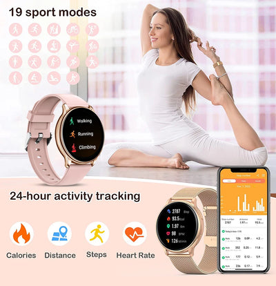 MEVADEN Bluetooth Smart Watch with Fitness Tracker - Smarsty