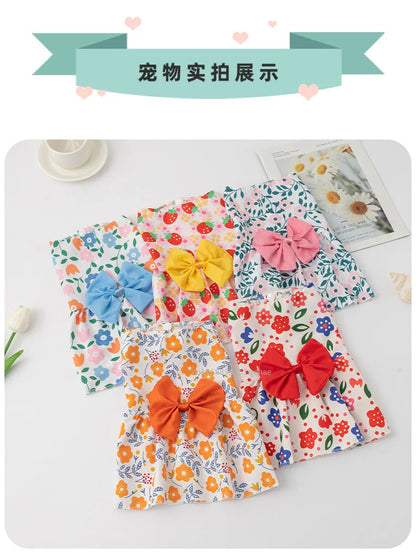 Small Dog Flower Princess Dress for Summer Fun - Smarsty