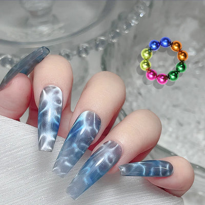 Water Ripple Cat Eye Magnetic Gel Beads for Nail Art - Smarsty