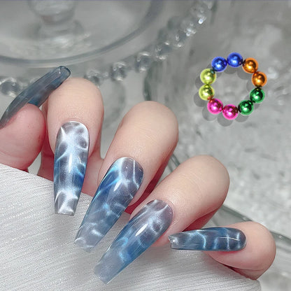 Water Ripple Cat Eye Magnetic Gel Beads for Nail Art - Smarsty