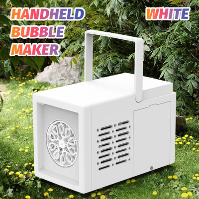 10 hole fully automatic bubble blowing handheld electric bubble machine toy outdoor birthday without battery and bubble water - Smarsty