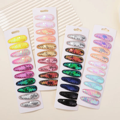 10 Pcs Cotton Alloy Hair Clips for Kids - Smarsty