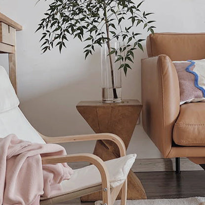 Lightweight Concrete Accent Table,Modern Geometry Side Table for Indoor and Outdoor,Small Bedside End Table Sofa Vanity Coffee