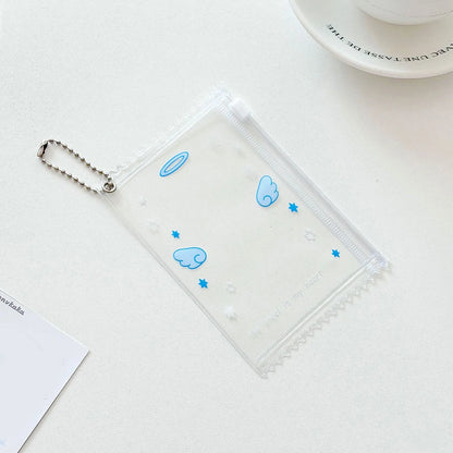 INS Transparent Candy Bag Badge Holder Korean Photocard Holder Display Bag Pendant Idol Photo Card Protective Cover Card Holder