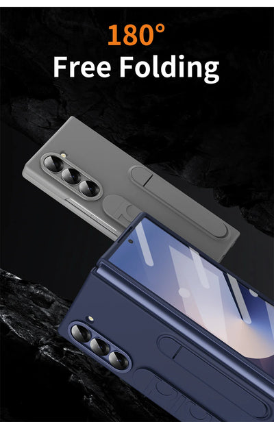 Premium Galaxy Z Fold Hand Strap Case With Folding Stand - Smarsty