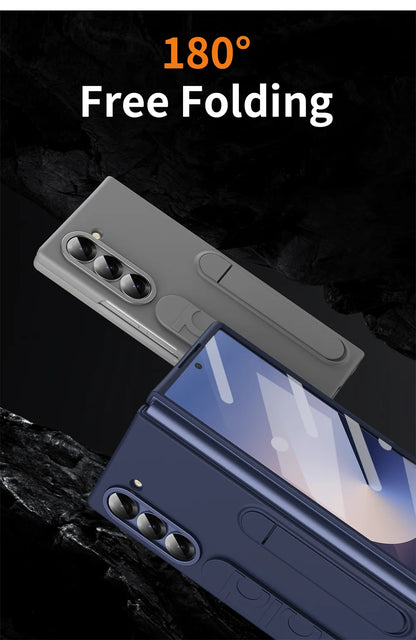 Premium Galaxy Z Fold Hand Strap Case With Folding Stand - Smarsty