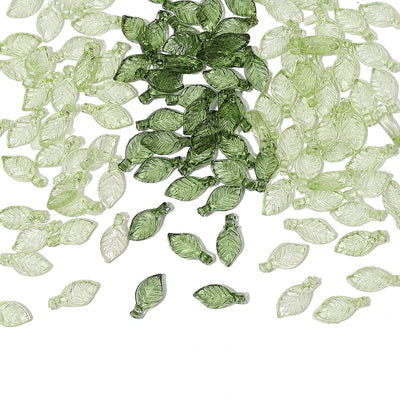 100pcs Acrylic Leaf Beads Perfect For DIY Handmade Jewelry - Smarsty