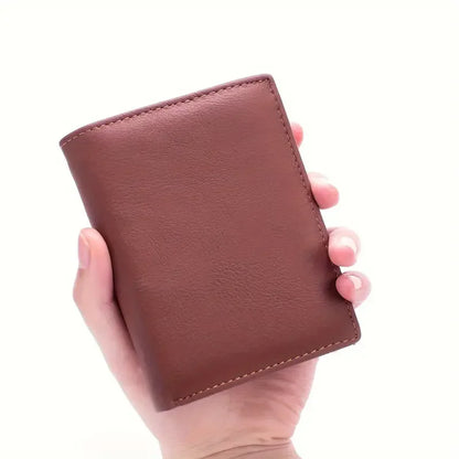 men's wallet Genuine Leather Wallets For Men Coin Purse Vintage Vertical Short  Credit Card Holder Money Bag Men's RFID wallet - Smarsty