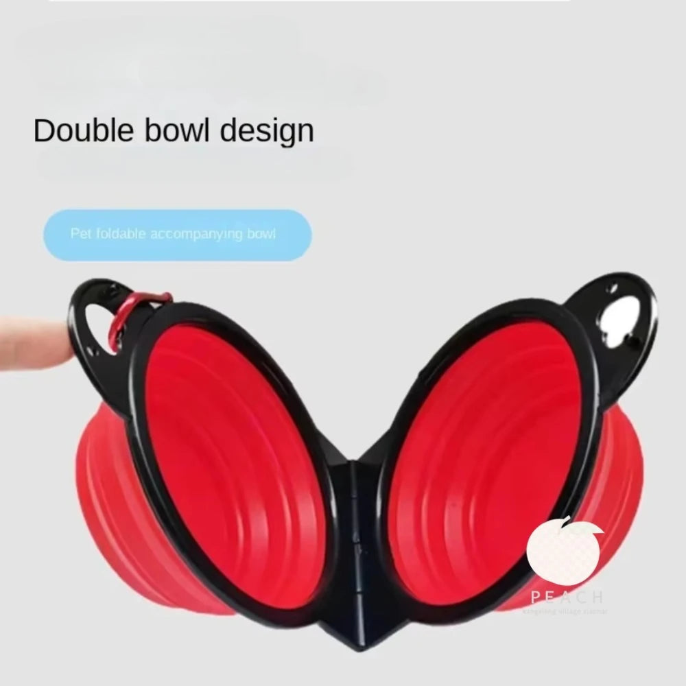 Foldable 2-in-1 Travel Bowl for Dogs and Cats - Smarsty
