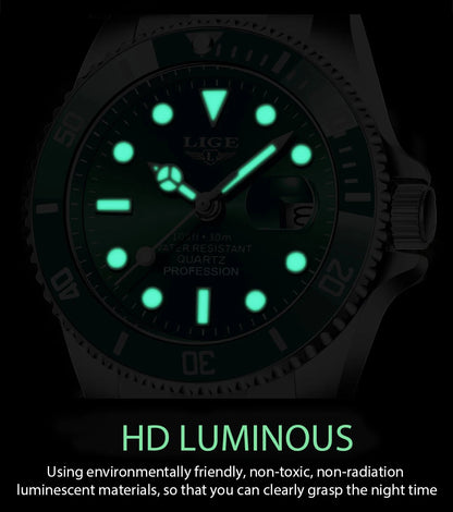 Luxury Waterproof Diver Watch for Men with Date Feature - Smarsty
