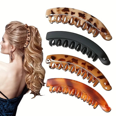 Matte Banana Hair Clip for Easy Ponytails - Smarsty