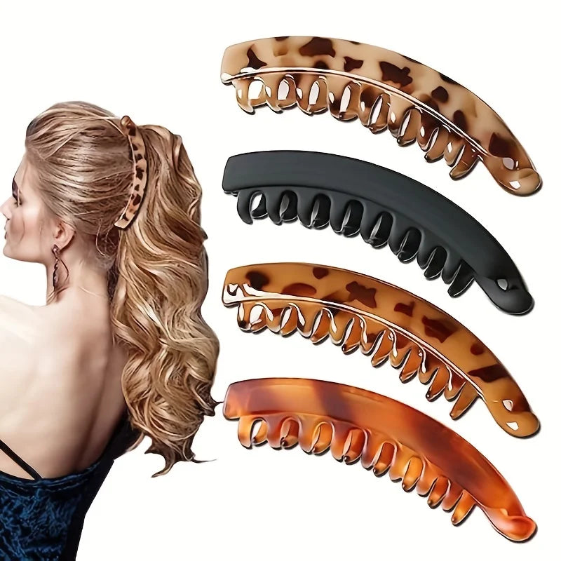 Matte Banana Hair Clip for Easy Ponytails - Smarsty