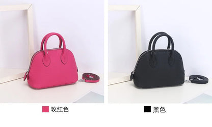 Cow Leather Shell Bag Crossbody Women Messenger Style - Smarsty