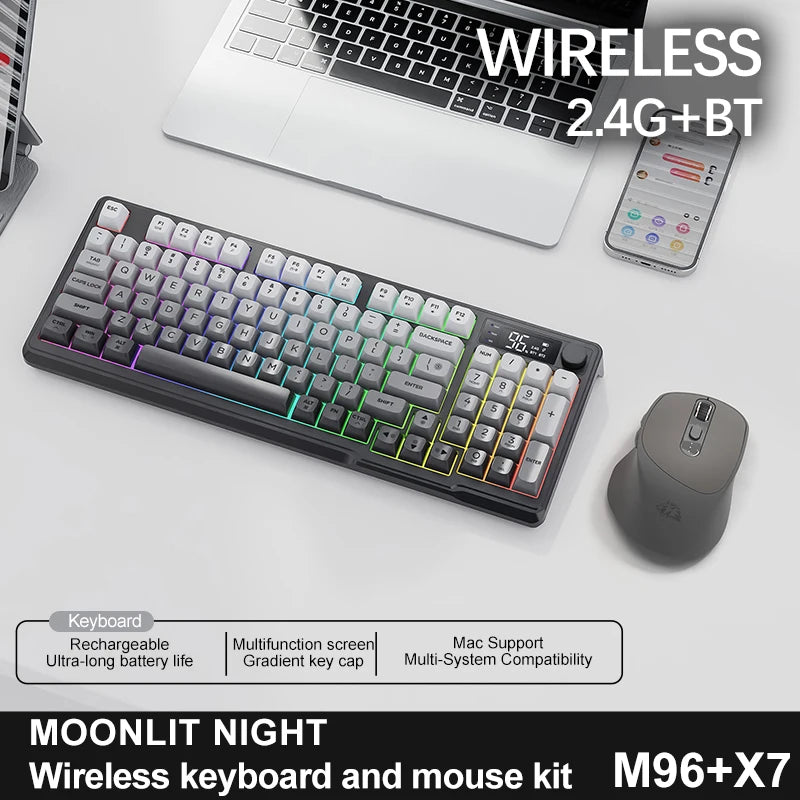 Bluetooth Gaming Keyboard With Multi Device Wireless