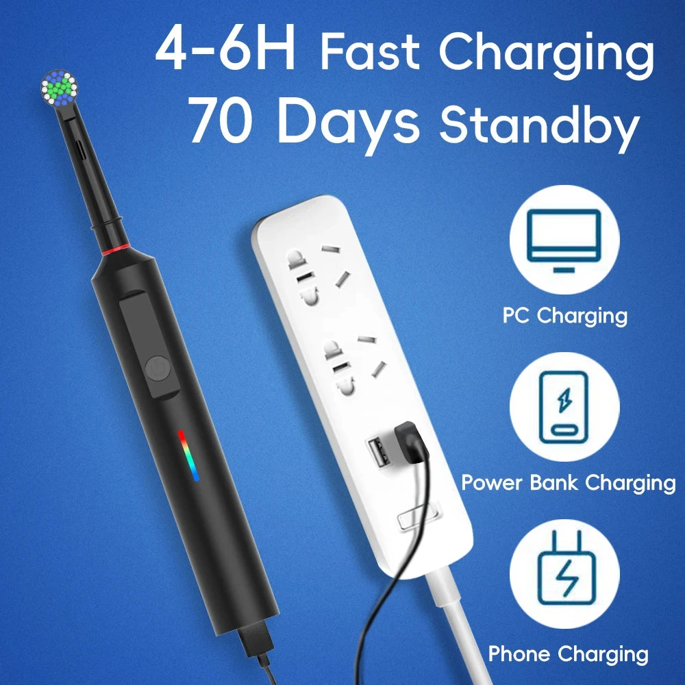 Smart Rotating Electric Toothbrush with Multi-Speed Cleaning - Smarsty