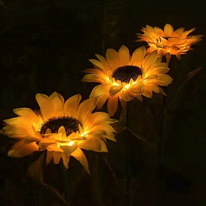 Solar LED Sunflower Outdoor Lawn Light for Garden Decor - Smarsty