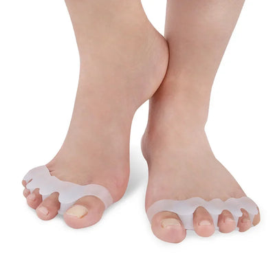 Toe Separators Doctor Recommended Correct Foot and Bunion Pain,Plantar Fasciitis Toe Straightener to Improve Functional Mobility - Smarsty