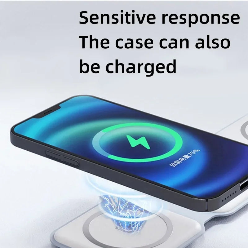 3 In 1 Wireless Magnetic Charger Dock For iPhone Pro - Smarsty