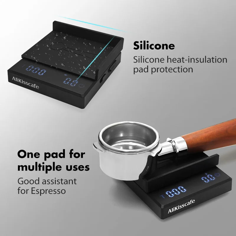 AliKisscafe Coffee Scale Digital Weight Electronic Kitchen Measuring Scales 0.1g High Precision Espresso Accessory Barista Tool