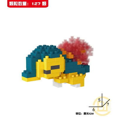 DIY Pokemon Blocks Small Cartoon Mini Building Block Pikachu Charizard Eevee Mewtwo Anime Assemble Action Model Dolls Toys by Smarsty