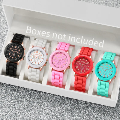 Fashionable Women's Quartz Watches with Leather Band - Smarsty