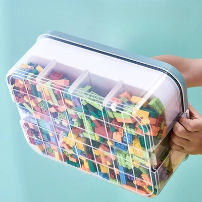 Plastic Lego Storage Box Children Jigsaw Puzzle Building Block Lego Container Classification Part Sort Box Kidroom Toy Organizer - Smarsty