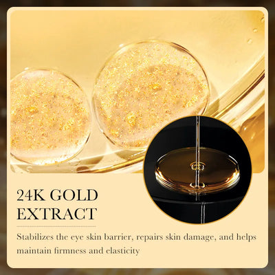 24K Gold Hyaluronic Acid Eye Cream for Dark Circles - Smarsty