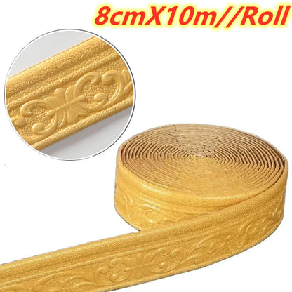 3D Self Adhesive Wall Trim Waterproof Border - Smarsty
