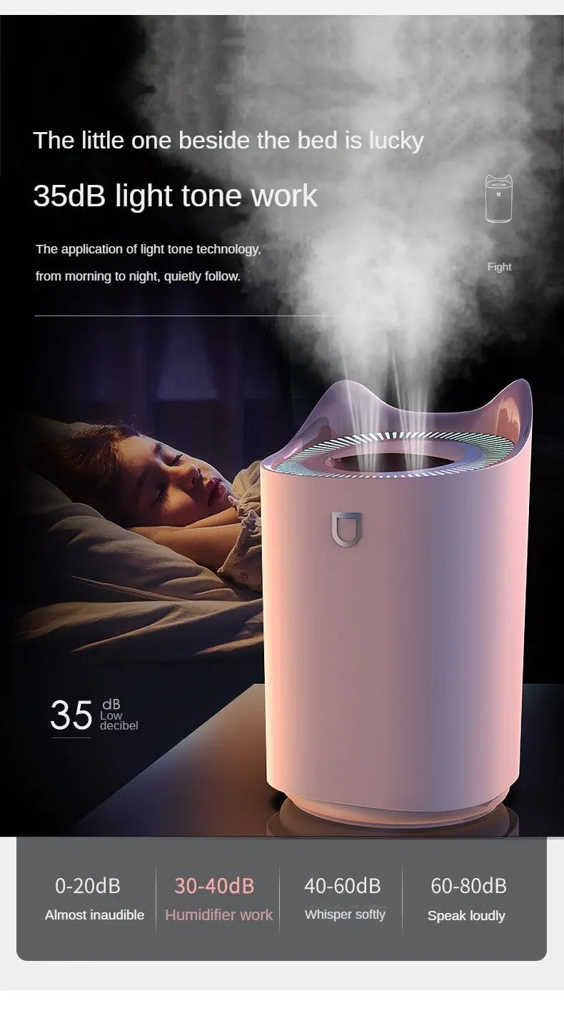 Large Capacity Dual Jet Air Humidifier with Aroma Diffuser - Smarsty
