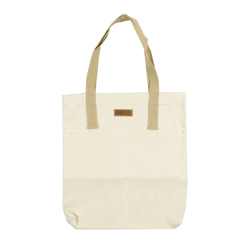 Women Canvas Tote Bag Large Capacity Reusable Shopping Bag - Smarsty