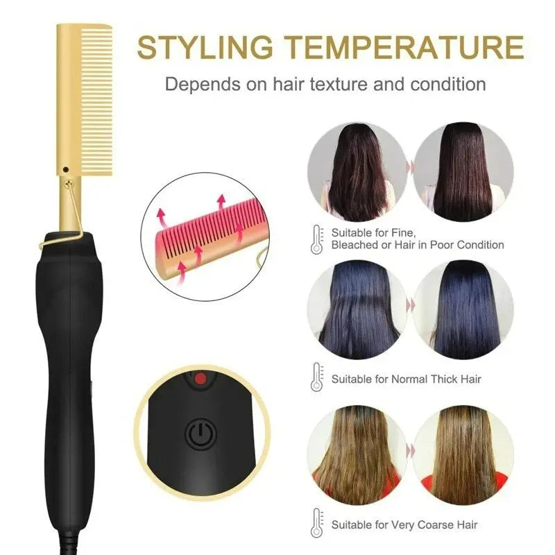Multi-Functional Electric Hair Straightener and Curler - Smarsty