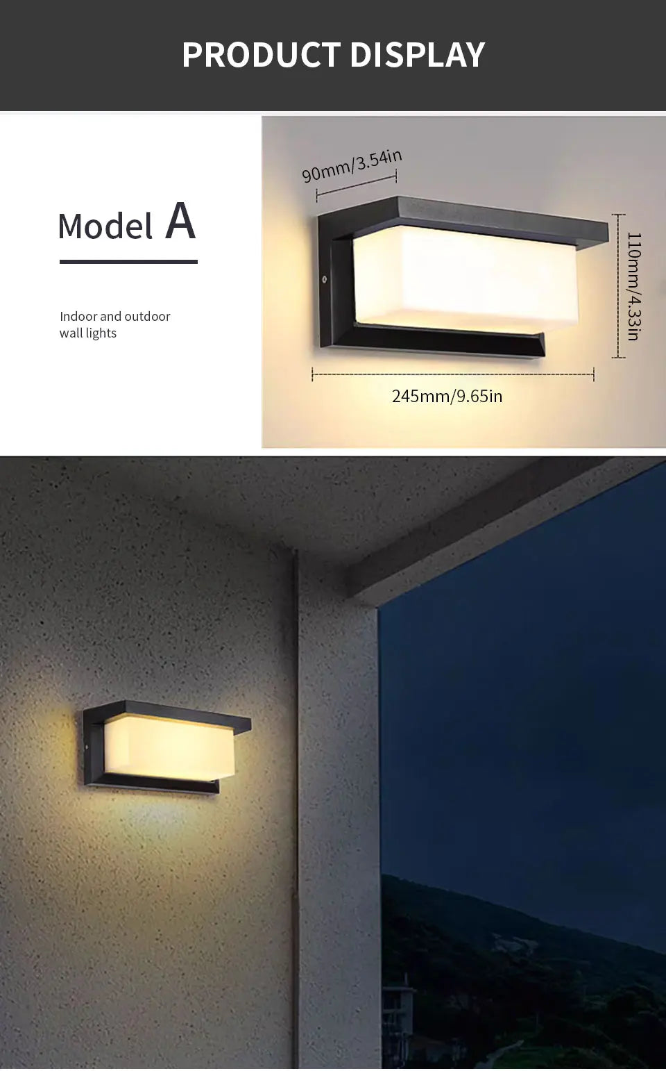 LED Outdoor Wall Light with PIR Motion Sensor - Smarsty