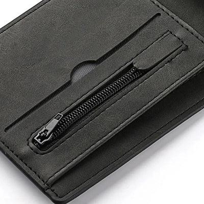 Multi-card Slot Men Wallet Fashion Folding Large-capacity Coin Purse PU Leather Short Purse - Smarsty