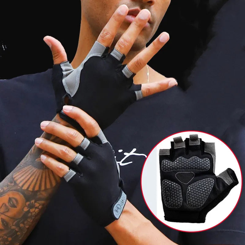 Breathable Fingerless Gym Gloves For Fitness Training - Smarsty