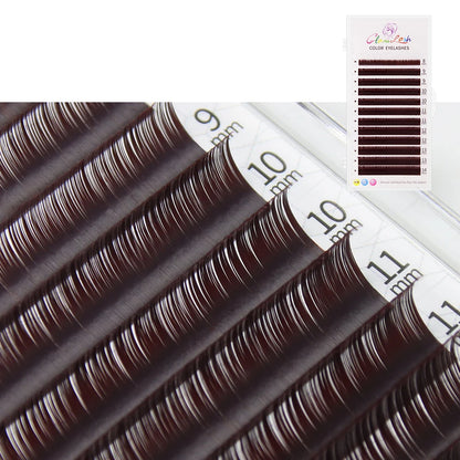 Glamlash Morandi Grey Colorful Individual Eyelash Extensions - Smarsty
