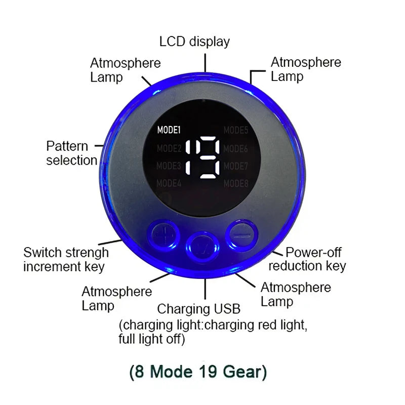 USB Rechargeable EMS Muscle Stimulator for Effective Abdominal Training - Smarsty
