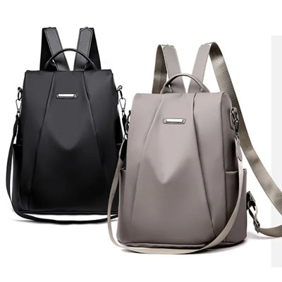 New Fashion Nylon Solid Color Lightweight Waterproof Large Capacity Detachable Shoulder Strap Multi Functional Women's Backpack - Smarsty