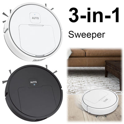 3-in-1 Robot Vacuum Cleaner USB Rechargeable Smart Navigation To Avoid Objects Automatic Cleaning Sweeping Machine Sweeper Robot - Smarsty