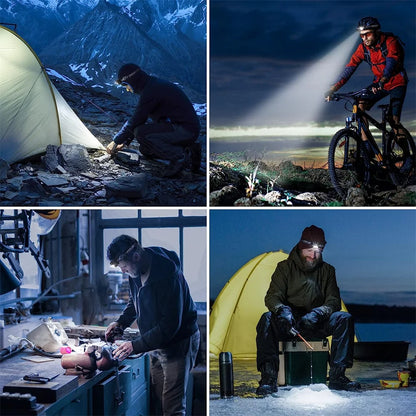 6 Modes Usb Rechargeable Headlamp IPX4 Waterproof Headlight Flashlights LED Head Lamp With Red Green Light For Outdoor Fishing by Smarsty