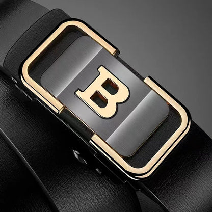 Men's Automatic Buckle PU Leather Belt High Quality - Smarsty