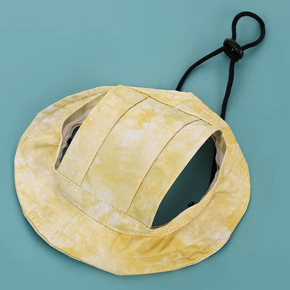 Cotton Cat Sun Hat With Ear Holes For Pets - Smarsty