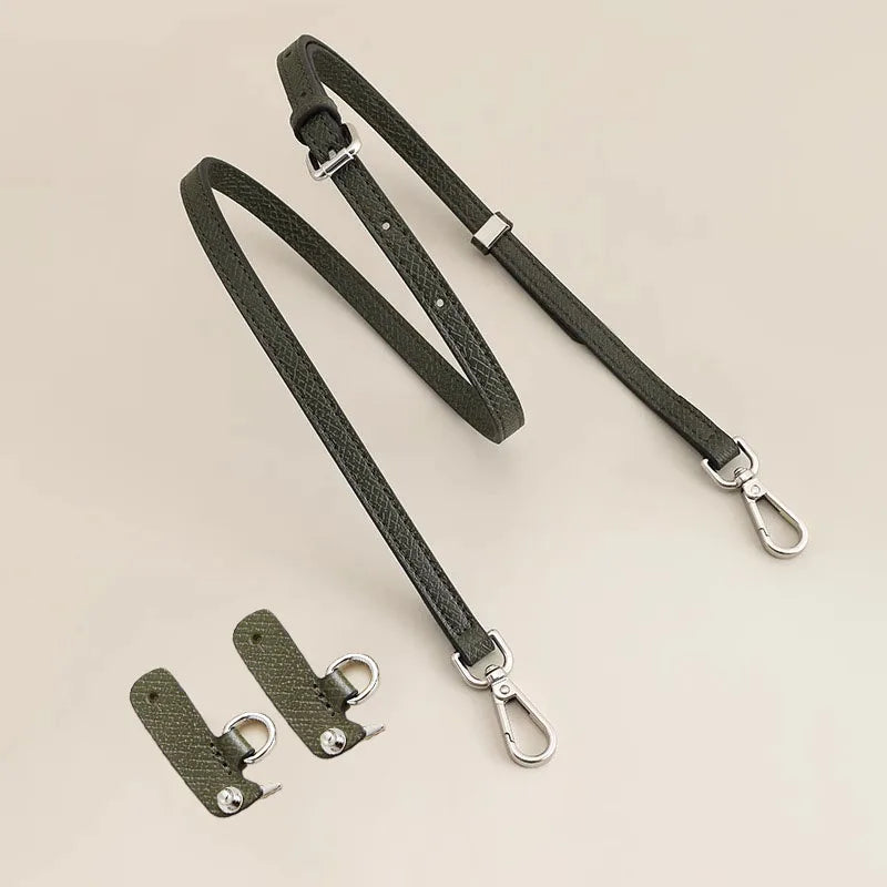 Leather Replacement Crossbody Bag Strap For Longchamp Mini Bag Shoulder Strap Without Punching Modification Bag Accessories
