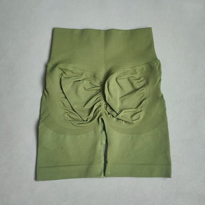 Yoga Shorts Women Sports Shorts Seamless Gym Workout Shorts High Waist Push Up Fitness Sports Shorts Cycling Shorts - Smarsty