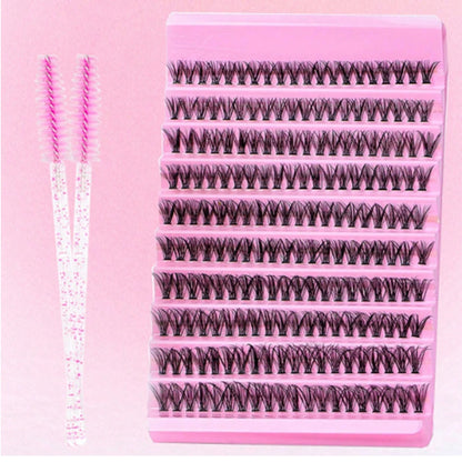 DIY Eyelash Extension Kit with 200pcs D Curl Clusters - Smarsty