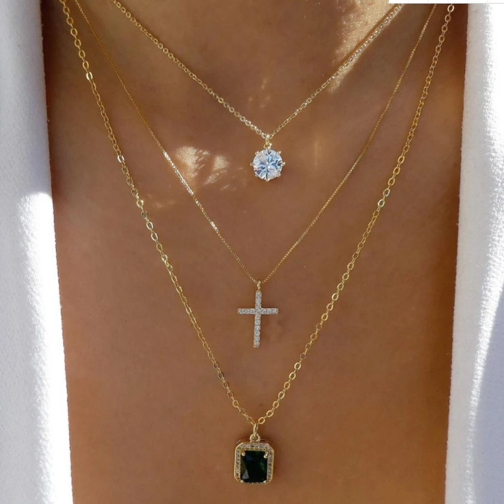 Vintage Gold Boho Layered Necklace Set for Women - Smarsty