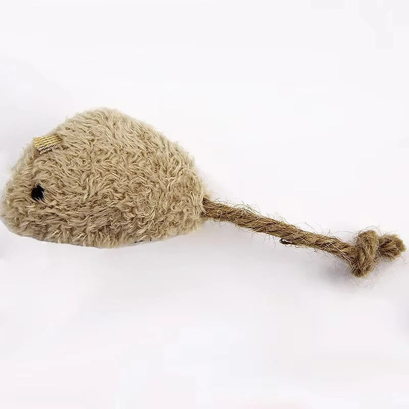 Plush Interactive Mouse Cat Toy Set for Playful Kittens - Smarsty