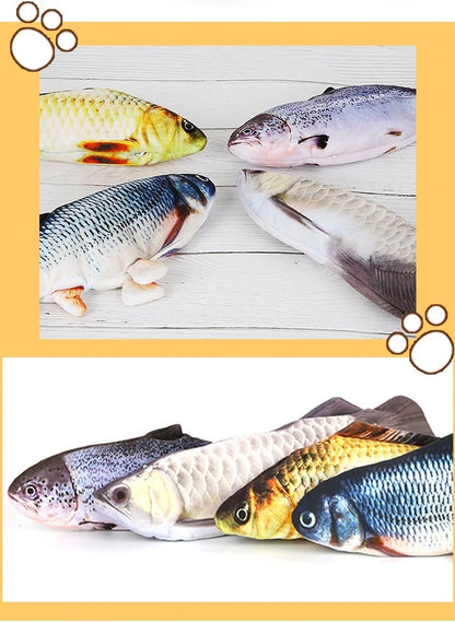 Electric Cat Toy Dancing Fish Interactive Plaything - Smarsty