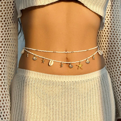 Boho Layered Tassel Belly Chain for Summer Style - Smarsty