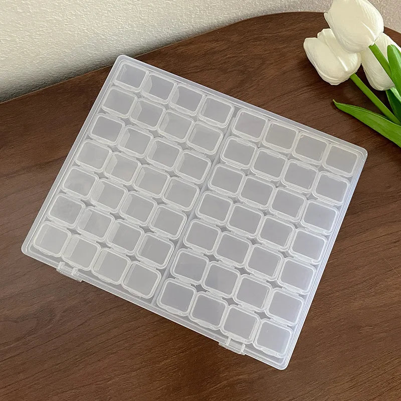 Clear Travel Jewelry Organizer with Adjustable Compartments - Smarsty